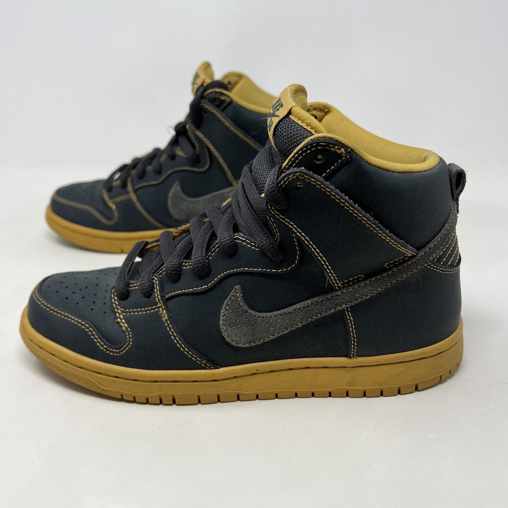 2011 Nike SB Dunk High Pro Sneakers 305050-007‎ Anthracite Men's Size 6.5 - Picture 7 of 12